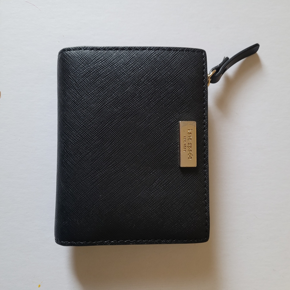 Kate Spade Black and Gold Wallet